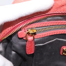 Miu Miu Hand Bag Leather 2way Pink Gold Auth 212429M-25