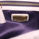 Miu Miu Matelasse Hand Bag Leather 2way Pink Gold Auth 212430A-23