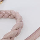 Miu Miu Matelasse Hand Bag Leather 2way Pink Gold Auth 212430A-9