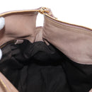Miu Miu Matelasse Hand Bag Leather 2way Beige Gold Auth 212431M-22