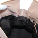 Miu Miu Matelasse Hand Bag Leather 2way Beige Gold Auth 212431M-23