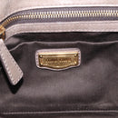 Miu Miu Matelasse Hand Bag Leather 2way Gray Gold Auth 212432M-21