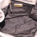 Miu Miu Matelasse Hand Bag Leather 2way Gray Gold Auth 212432M-22