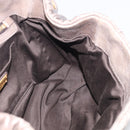 Miu Miu Matelasse Hand Bag Leather 2way Gray Gold Auth 212432M-23