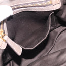 Miu Miu Matelasse Hand Bag Leather 2way Gray Gold Auth 212432M-25