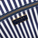 PRADA Hand Bag Raffia 2way Beige Gold Auth 212434SAM-21