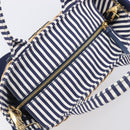 PRADA Hand Bag Raffia 2way Beige Gold Auth 212434SAM-6