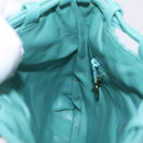 CHANEL Drawstring Shoulder Bag Lamb Skin Green CC Auth 212436SM-18