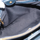 Miu Miu Hand Bag Leather 2way Blue Gold Auth 212438M-32