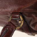 Miu Miu Matelasse Hand Bag Leather 2way Brown Gold Auth 212439M-21