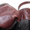 Miu Miu Matelasse Hand Bag Leather 2way Brown Gold Auth 212439M-26