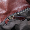Miu Miu Matelasse Hand Bag Leather 2way Brown Gold Auth 212439M-27