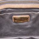 Miu Miu Hand Bag Leather Beige Gold Auth 212440A-24