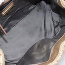 Miu Miu Hand Bag Leather Beige Gold Auth 212440A-23