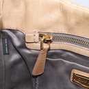 Miu Miu Hand Bag Leather Beige Gold Auth 212440A-27