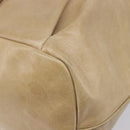 Miu Miu Hand Bag Leather 2way Beige Gold Auth 212441A-15