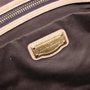 Miu Miu Hand Bag Leather 2way Beige Gold Auth 212441A-22