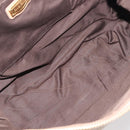 Miu Miu Hand Bag Leather 2way Beige Gold Auth 212441A-23