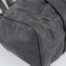 Miu Miu Hand Bag Leather 2way Gray Silver Auth 212444M-15