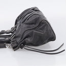 Miu Miu Hand Bag Leather 2way Gray Silver Auth 212444M-4