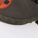 Coach x Michael B. Jordan × NARUTO Waist bag Leather Khaki Auth 212445M-14