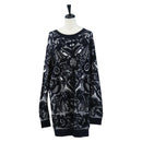 Chloe Sweater Knitted Fabrics cotton Black Auth 212447M-1