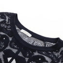 Chloe Sweater Knitted Fabrics cotton Black Auth 212447M-11