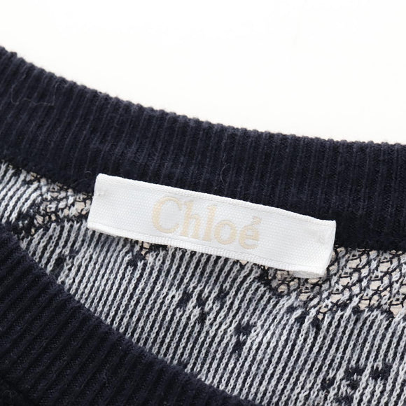 Chloe Sweater Knitted Fabrics cotton Black Auth 212447M