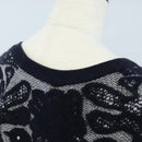 Chloe Sweater Knitted Fabrics cotton Black Auth 212447M-5