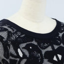 Chloe Sweater Knitted Fabrics cotton Black Auth 212447M-6