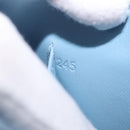 Miu Miu Matelasse Chain Shoulder Bag Leather Silver Light Blue Auth 212448SAM-26