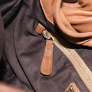 Miu Miu Hand Bag Leather Brown Gold Auth 212451-23