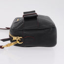 Miu Miu Shoulder Bag Leather Black Gold Auth 212453A-5