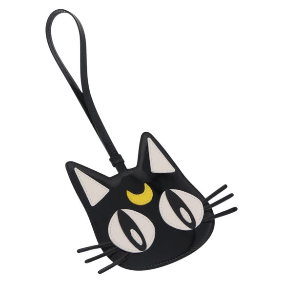 Jimmy Choo x Sailor Moon Luna Card Case Leather Black Auth 212454SM