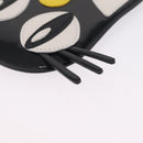 Jimmy Choo x Sailor Moon Luna Card Case Leather Black Auth 212454SM-13