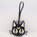 Jimmy Choo x Sailor Moon Luna Card Case Leather Black Auth 212454SM-21