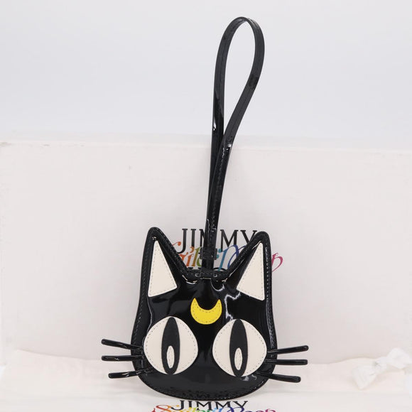 Jimmy Choo x Sailor Moon Luna Card Case Leather Black Auth 212454SM