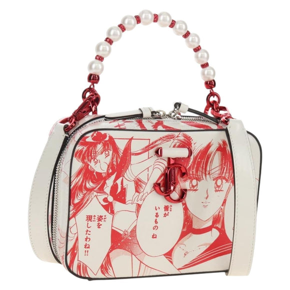 Jimmy Choo x Sailor Moon Sailor Mars Vanity Avenue Bag Leather Auth 212462SM