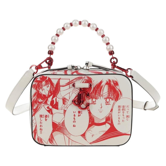 Jimmy Choo x Sailor Moon Sailor Mars Vanity Avenue Bag Leather Auth 212462SM