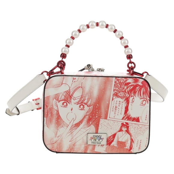 Jimmy Choo x Sailor Moon Sailor Mars Vanity Avenue Bag Leather Auth 212462SM