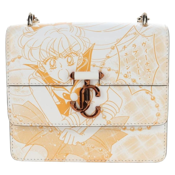 Jimmy Choo x Sailor Moon Sailor Venus Varenne Quad XS Bag Leather Auth 212463SM