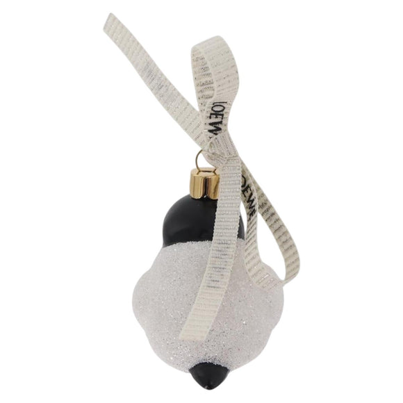 LOEWE Ornament Glass White Gold Auth 212471M