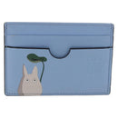 LOEWE x Studio Ghibli Little Totoro Card Case Leather Light Blue Auth 212472SAM-2