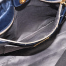 Miu Miu Hand Bag Leather 2way Navy Gold Auth 212475SAM-23