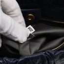Miu Miu Hand Bag Leather 2way Navy Gold Auth 212475SAM-25