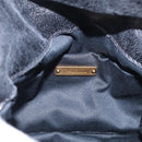 Miu Miu Hand Bag Leather 2way Black Gold Auth 212476SAM-18