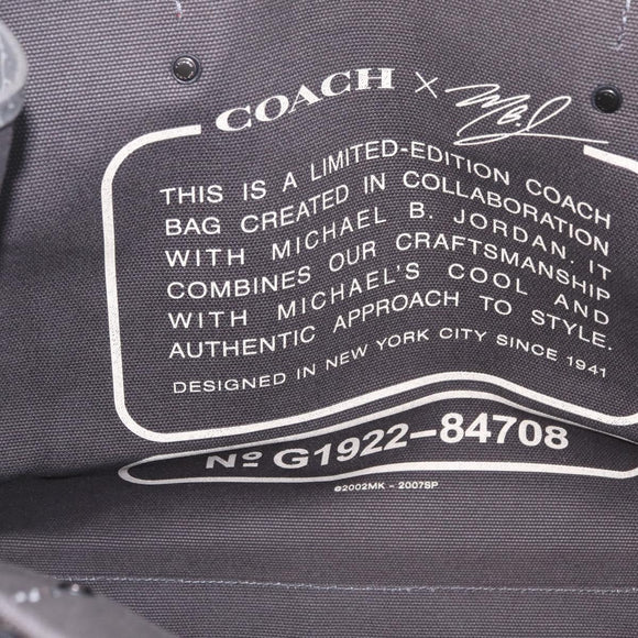 Coach x Michael B. Jordan x Naruto Shippuden Tote Bag Canvas Gray Auth 212484M