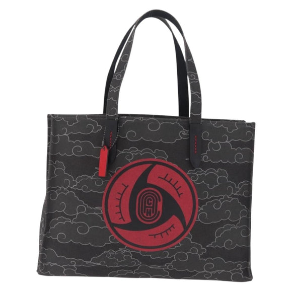 Coach x Michael B. Jordan x Naruto Shippuden Tote Bag Canvas Gray Auth 212484M