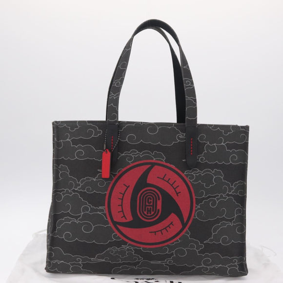 Coach x Michael B. Jordan x Naruto Shippuden Tote Bag Canvas Gray Auth 212484M