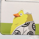 LOEWE x Studio Ghibli Mr. Otori Coin Purse Leather Beige Gold Auth 212486SAM-13